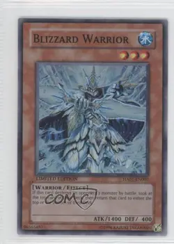 Blizzard Warrior Limited Edition YuGiOh Hidden Arsenal 1 #HA01-EN002 2009 - Image 1