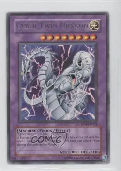 Cyber Twin Dragon Unlimited YuGiOh Zane Truesdale Duelist Pack #DP04-EN011 2007 - Image 1