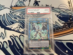 Yugioh Firewall Dragon PSA 10 Quarter Century Secret Rare TN23-EN008 Limited Ed - Image 1
