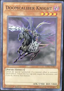 Doomcaliber Knight LED5-EN007 Legendary Duelists: Immortal Destiny 1st Ed Yugioh - Image 1