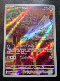 Pokemon TCG Drowzee 210/198 Scarlet & Violet Base IR Holo Card NM - Image 1
