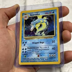 Pokemon Gyarados Holo Rare Base Set Unlimited 6/102 WOTC Vintage LP/NM Card TCG - Image 2