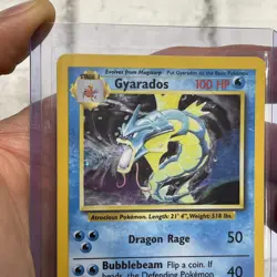Pokemon Gyarados Holo Rare Base Set Unlimited 6/102 WOTC Vintage LP/NM Card TCG - Image 3