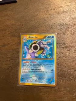 Rare Shiny Blastoise 137/135 Plasma Storm Holo Pokemon Card TCG - (LP) - Image 1