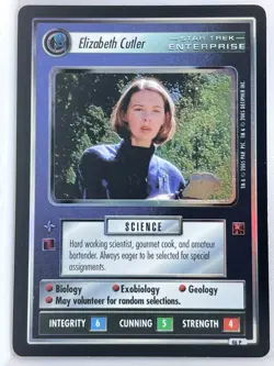 STAR TREK CCG ENTERPRISE COLLECTION CARD 46P ELIZABETH CUTLER ex - Image 1