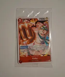 One Piece Card Game TCG Legacy Of The Master Release Event Koby/Luffy Promo - Image 1