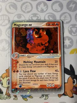 Pokemon TCG EX Dragon Magcargo EX Holo Rare Card 95/97 - Image 1