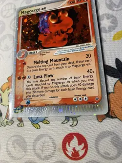 Pokemon TCG EX Dragon Magcargo EX Holo Rare Card 95/97 - Image 3