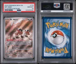 PSA 10 Gem Mint Mr. Mime 179/165 Scarlet & Violet 151 Holo Pokemon Card - Image 3
