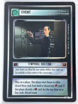STAR TREK CCG ENTERPRISE COLLECTION CARD 43P TEMPORAL SHIFTING ex - Image 1