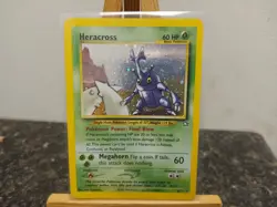 Pokemon TCG Heracross Neo Genesis Holo Card 6/111 Unlimited Rare MP - Image 1