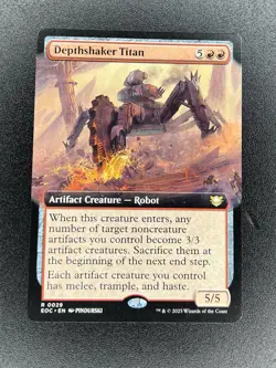 Depthshaker Titan (Extended Art) 0029 (R) MTG Commander Edge of Eternities (EOC) - Image 1