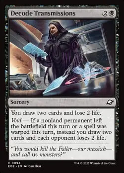 MTG Edge of Eternities *FOIL* C Decode Transmissions #0094 - Image 1