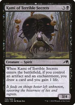 [MTG] Kami of Terrible Secrets (105) (NEO) LP-HP - Image 1