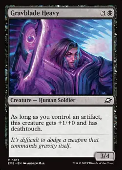 MTG Edge of Eternities *FOIL* C Gravblade Heavy #0102 - Image 1