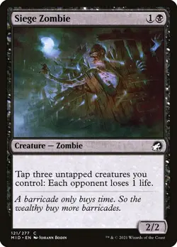 [MTG] Siege Zombie (121) (MID) LP-HP - Image 1