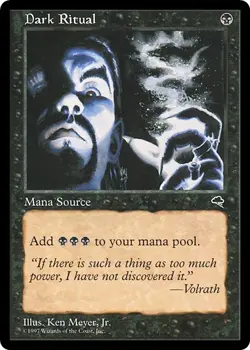 DARK RITUAL x1 mtg NM Tempest 1 Common - Image 1