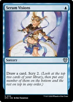 SERUM VISIONS x1 mtg NM-M Commander Outlaws of Thunder Junction 1 Unc - Image 1