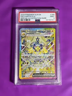 PSA 9 -Galvantula ex 168/142 SIR - 2024 Pokemon Stellar Crown - Image 1