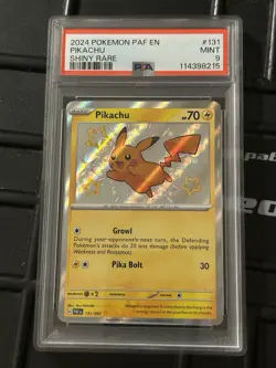 2024 Pokemon Pikachu Ex Paldean Fates Shiny Rare 131/001 PSA 9 🔥🔥🔥 - Image 3