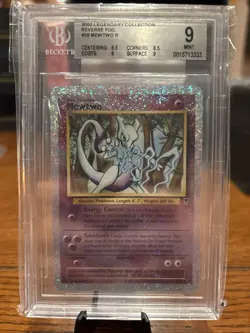 2002 Pokemon Legendary Collection Mewtwo #29 Reverse Foil Rare BGS 9 - Image 2