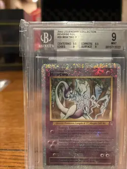 2002 Pokemon Legendary Collection Mewtwo #29 Reverse Foil Rare BGS 9 - Image 3