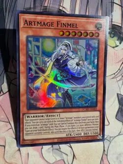 Yugioh Asian English Artmage Finmel DUAD-AE009 Super rare Near Mint - Image 4