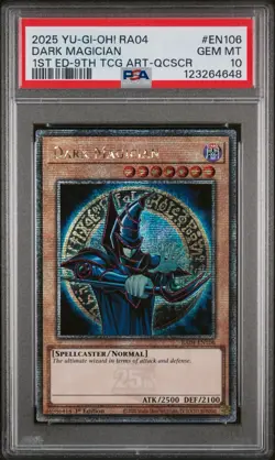 Yugioh PSA 10 2025 Dark Magician RA04-EN106 QCR 1st Edition "9th Art" - Image 1