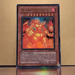 YuGiOh • Infernal Flame Emperor • SD3-EN001 • 1st Edition Ultra Rare • LP - Image 1