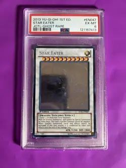 YuGiOh! Star Eater (JOTL-EN047) Ghost Rare - 1st Edition - PSA 6 EX-MT - Image 1