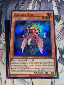 UNCENSORED ART Yugioh Asian English Gagaga Girl DUAD-AES01 Ultra rare - Image 2