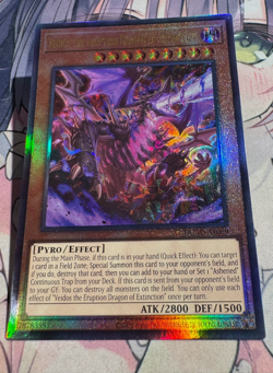 Yugioh Asian Eng Veidos The Eruption Dragon of Extinction DUAD-AE089 Ultimate - Image 1