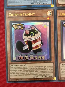 Yugioh! Cupsy, Cooky, Lollipo, Snatchy Yummy Set Ultra Rare 1st Edition NM - Image 4