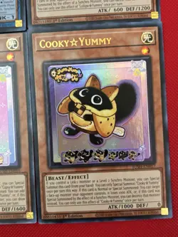 Yugioh! Cupsy, Cooky, Lollipo, Snatchy Yummy Set Ultra Rare 1st Edition NM - Image 5