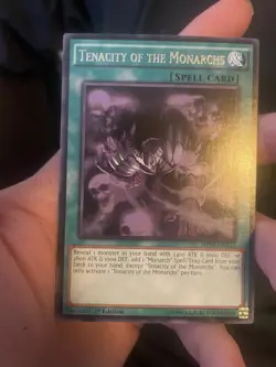 1x Yugioh Tenacity Of The Monarchs MP15-EN232 Rare 1st Edition NM - Image 1