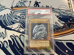 Yugioh Blue-Eyes White Dragon PSA 10 Quarter Secret MP24-EN001 1st Edition - Image 1