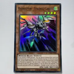 Raidraptor - Strangle Lanius - PHRA-EN005 | Super Rare - 1st Edition YuGiOh! - Image 1
