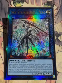 Yugioh Asian English Sky Striker Ace = Zero DUAD-AE049 Ultimate rare Near Mint - Image 4