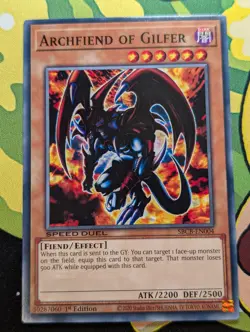 Archfiend of Gilfer - SBCB-EN004 - Common - Yugioh - Image 1