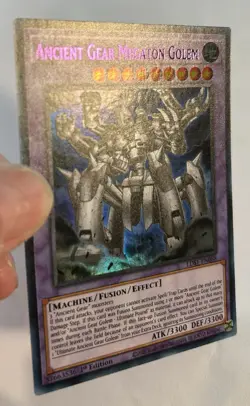 YuGiOh Ancient Gear Megaton Golem LDS1-EN088 1st Edition Purple Ultra Rare NM - Image 3
