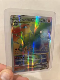 Charizard VSTAR Rainbow Holo Card 174/172 Swsh09 Brilliant Stars Secret Rare - Image 1