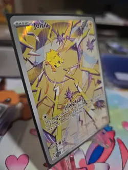 Joltik 150/142 Stellar Crown IR Holo Pokemon Card Excellent Condition - Image 3