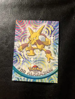 Alakazam #65 - Topps SERIES Pokemon Card - RED LOGO - NON-HOLO - Image 1