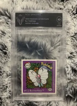 TCG 10 Butterfree 1999 Pokemon Action Flipz Premier Edition Stickers #SP02 - Image 1