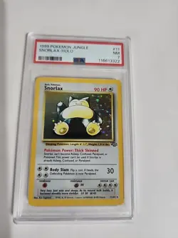 Pokemon TCG Snorlax 11/64 Jungle Holo Card Unlimited Psa 7 - Image 1