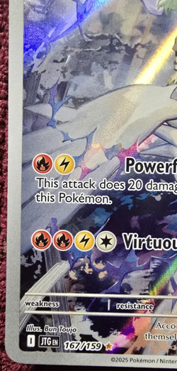 Pokemon TCG N's Reshiram Holo Card 167/159 Sv09 Journey Together Mint Condition - Image 5