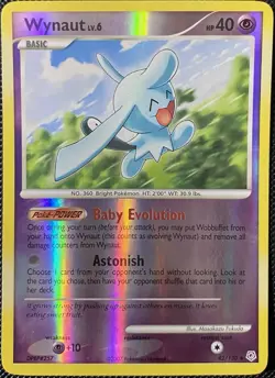 Wynaut 42/130 Diamond and Pearl Reverse Holo - Pokemon Card - Image 1