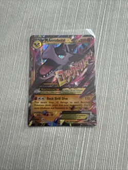 Pokemon TCG Mega-Aerodactyl-EX XY XY98 Holo Promo Card Black Star - Image 1