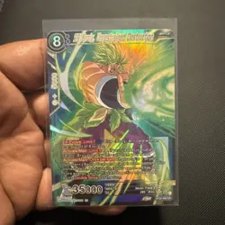 SS Broly Unrestrained Destruction SR Foil NM Dragon Ball Super ccg card game - Image 2