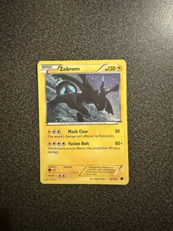Pokemon TCG Zekrom Holo Rare Card Plasma Freeze 39/116 2013 - Image 1